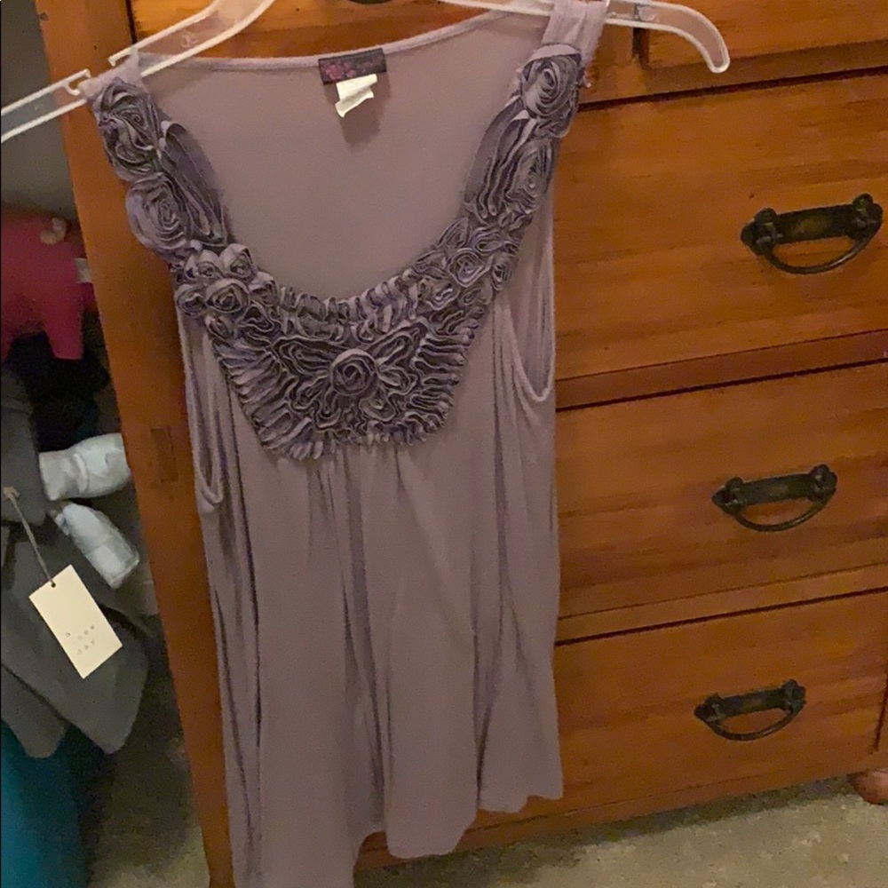Floral flowy tank